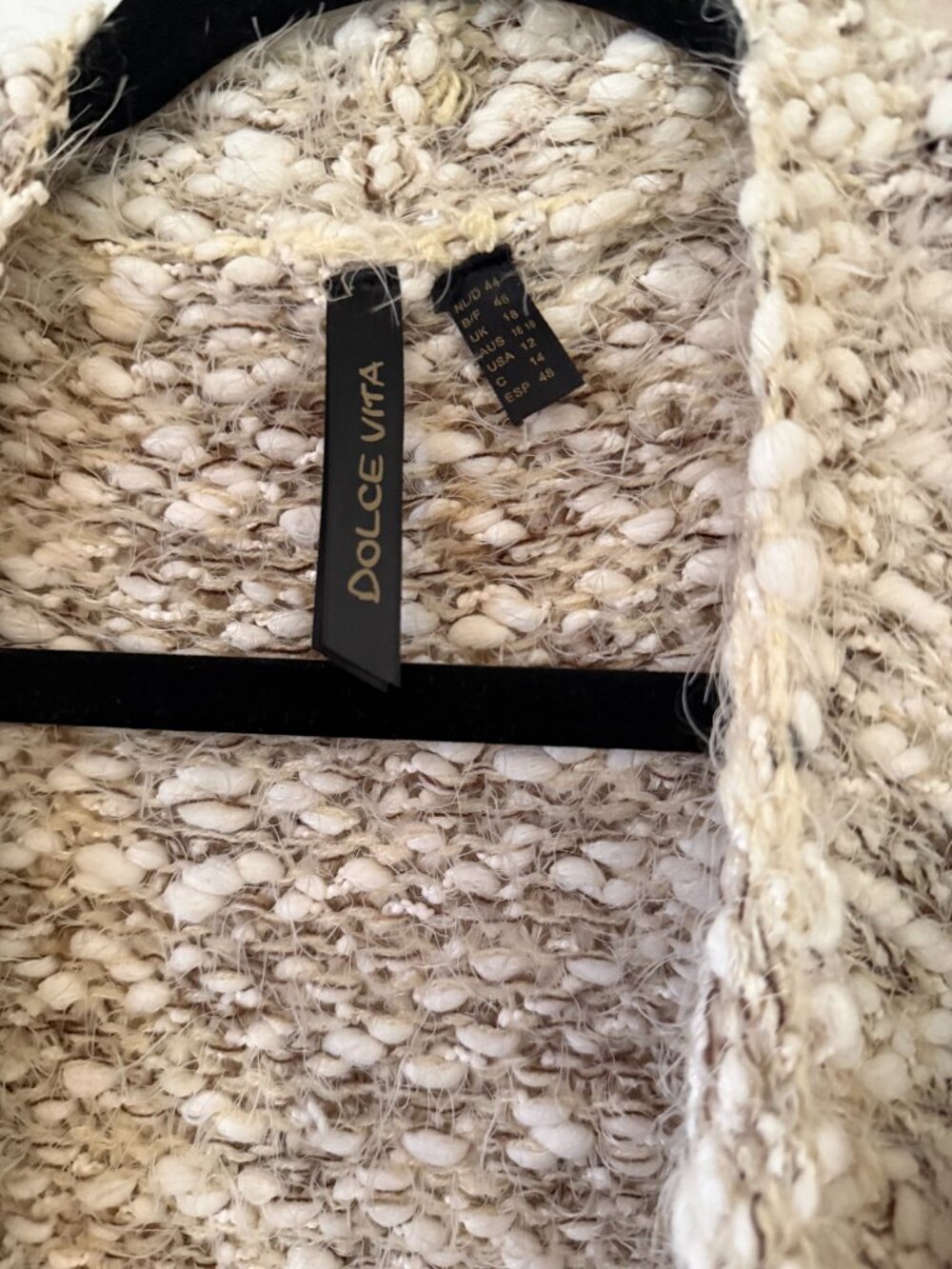 Dolce Vita fringe oversized sweater